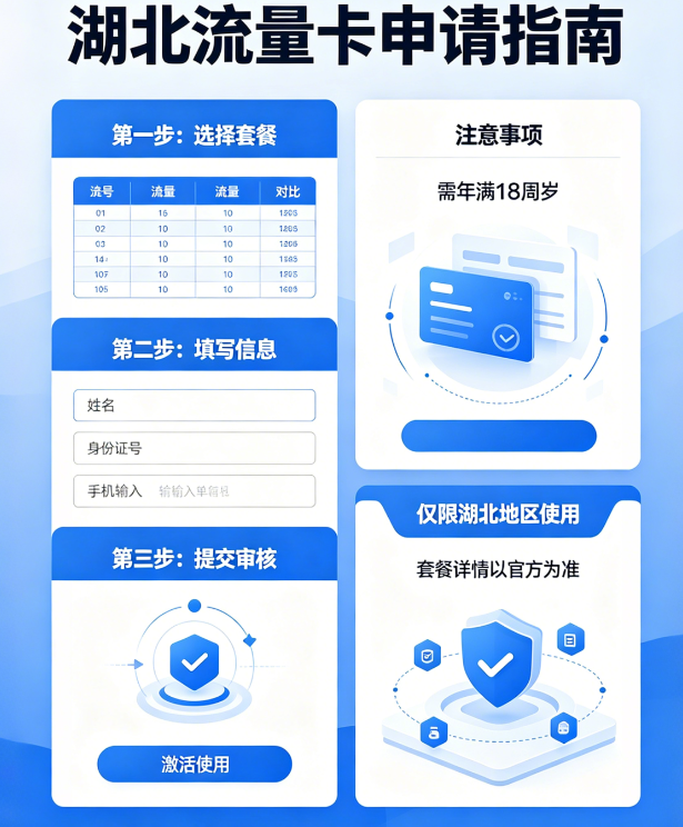 湖北流量卡办卡入口页面预览